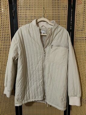 Topshop Quilted Bomber Jacket